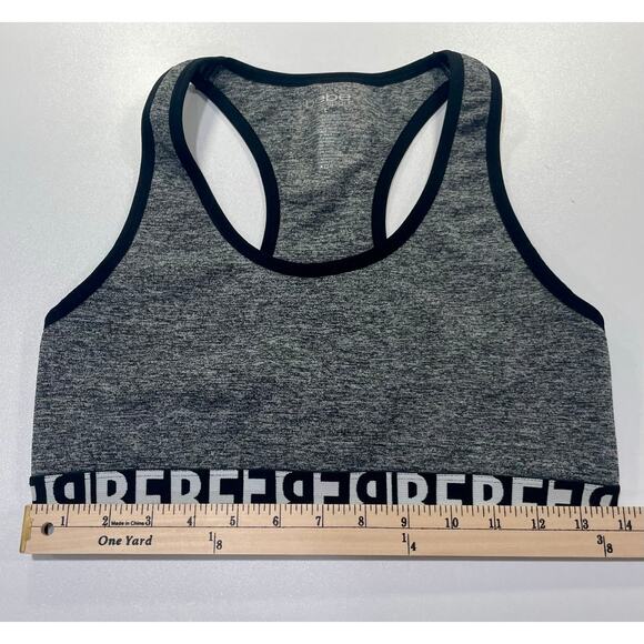 BeBe Sports Bra Top Gray and Black Size Large - Picture 4 of 7